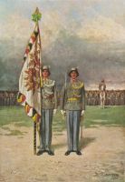 Die alte Gardefahne beim Garde-Bataillon der Bundesheeres